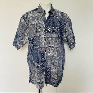 Pau Hana Hawaii 90s Print Dad Shirt Y2K